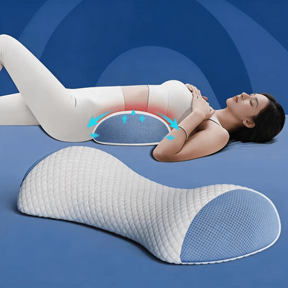 Memory Foam Sleeping Lumbar Pillow For Bed Use, Ergonomic Lumbar Support Cushion, Comfortable Pillow For Waist Protection