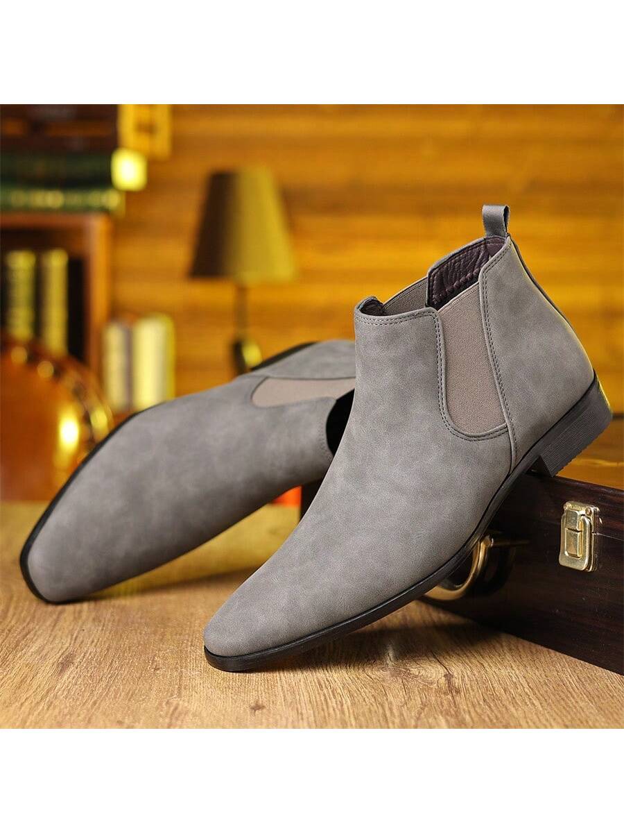 Men's Chelsea Boots, British Retro Short Boots, Casual Men's Shoes, Suitable For Outdoor Leisure, Business Parties, Daily Life