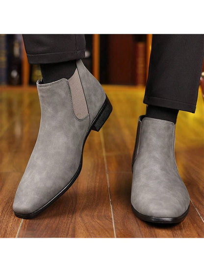 Men's Chelsea Boots, British Retro Short Boots, Casual Men's Shoes, Suitable For Outdoor Leisure, Business Parties, Daily Life