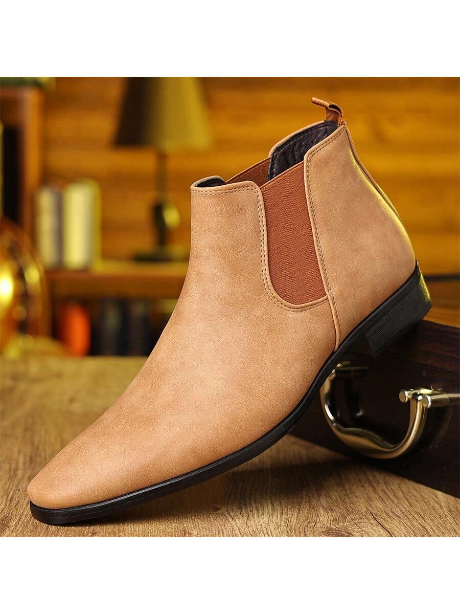 Men's Chelsea Boots, British Retro Short Boots, Casual Men's Shoes, Suitable For Outdoor Leisure, Business Parties, Daily Life