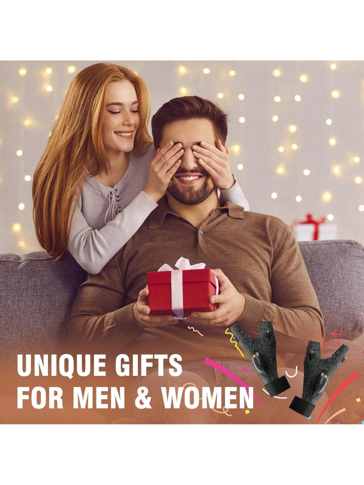 Men's LED Flashlight Gloves, USB Rechargeable, Men's Stocking Stuffers, Cool Gadgets, Christmas Birthday Gifts For Men, Gifts For Adults, Him, Boyfriends, Auto Repair, Fishing, Camping Accessories