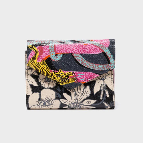 Min & Mon - Fiona Black Leather Wallet - Tangle Tales