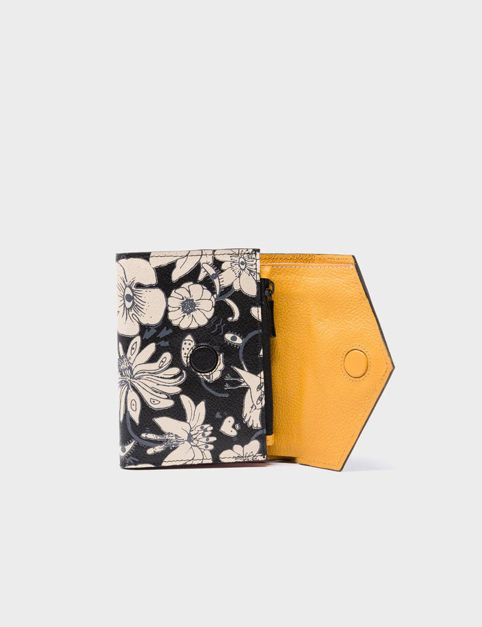 Min & Mon - Fiona Black Leather Wallet - Tangle Tales