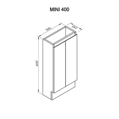 MINI 40cm Compact Bathroom Vanity Vanities & Mirrors Arova