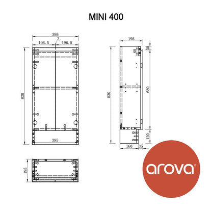 MINI 40cm Compact Bathroom Vanity Vanities & Mirrors Arova
