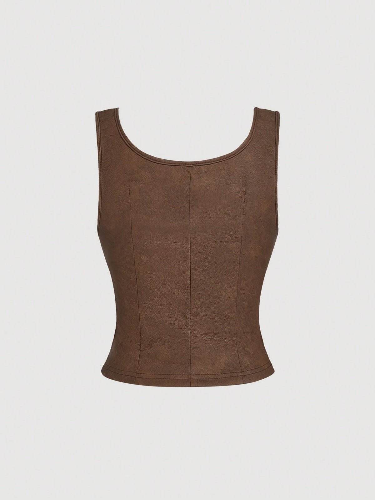 MOD Plus Size Army Green Grommets Lace-Up Retro Tank Top Plus Size Tops