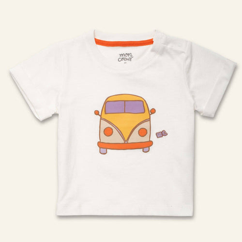 Mon Coeur - Recycled Cotton Purple Groovy Van T-Shirt