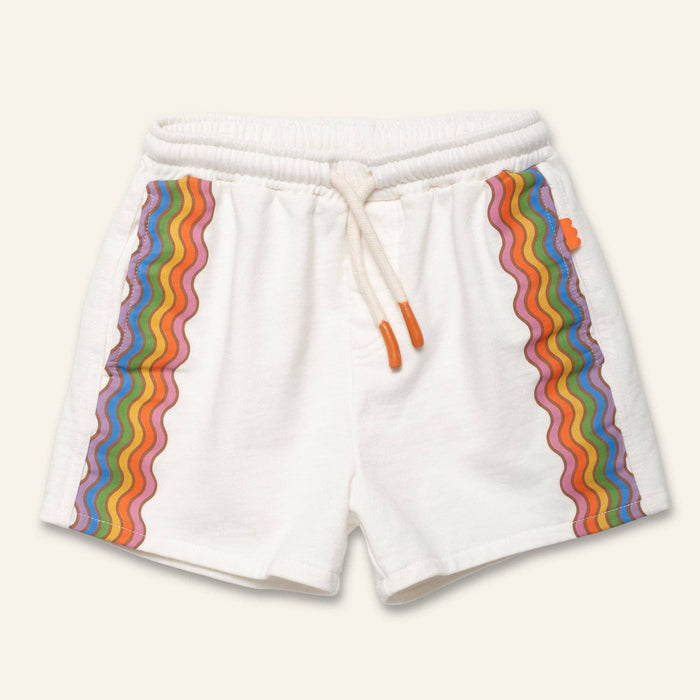 Mon Coeur - Recycled Cotton Rainbow Wave Short