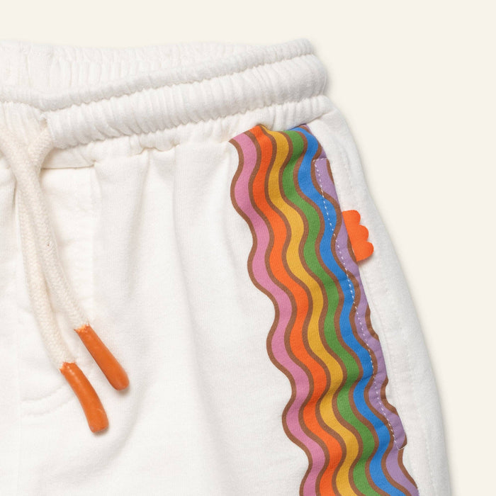 Mon Coeur - Recycled Cotton Rainbow Wave Short