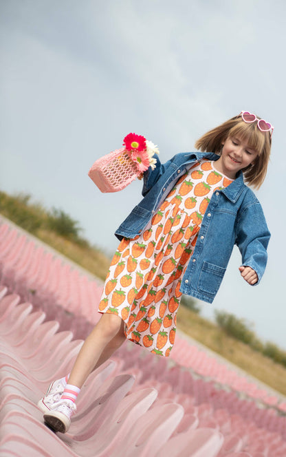 Mon Coeur - Recycled Cotton Strawberry Tank Dress