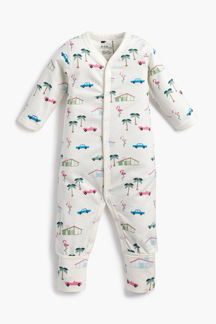 Monica + Andy Snap Romper - Retro Palm Springs