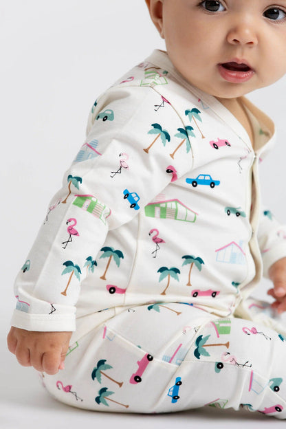 Monica + Andy Snap Romper - Retro Palm Springs