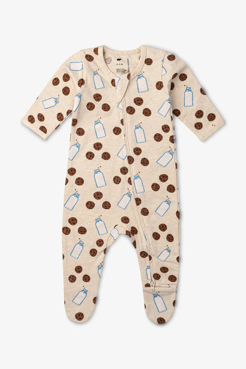 Monica + Andy Zip Romper - Cookies + Milk