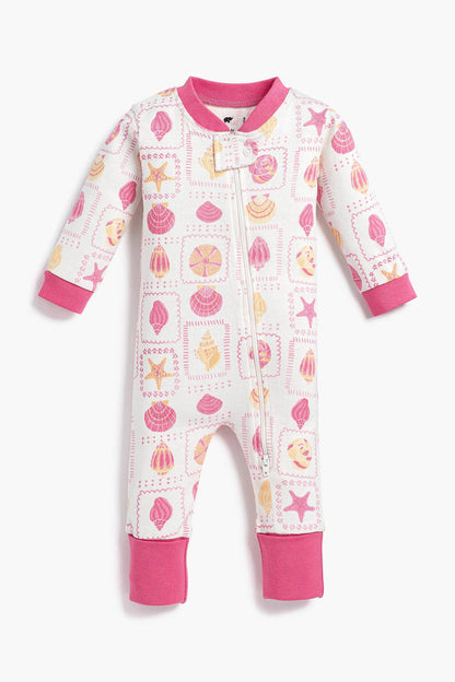 Monica + Andy Zip Romper - Summer Shells