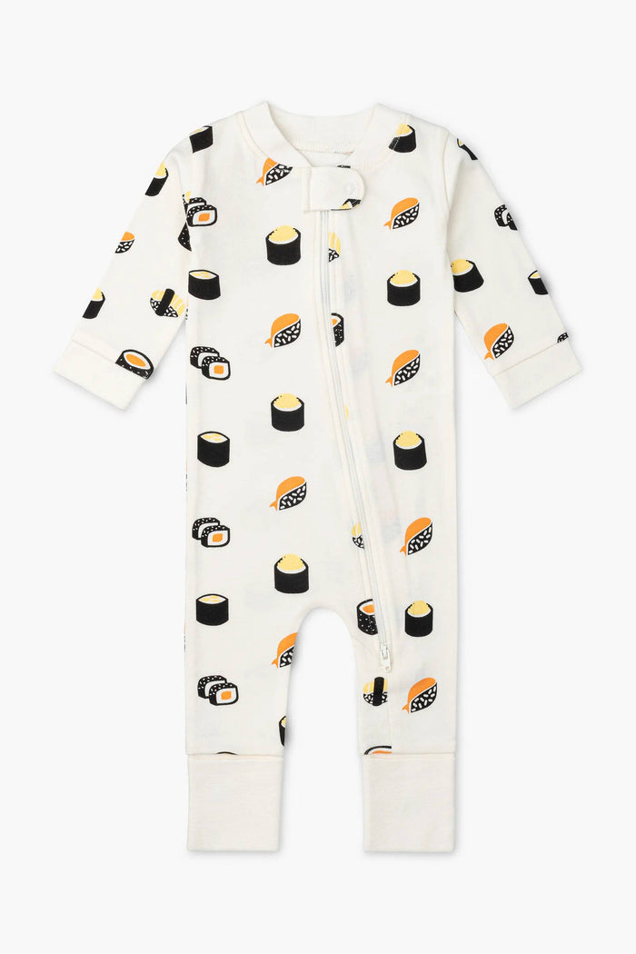 Monica + Andy Zip Romper - Sushi Rolls