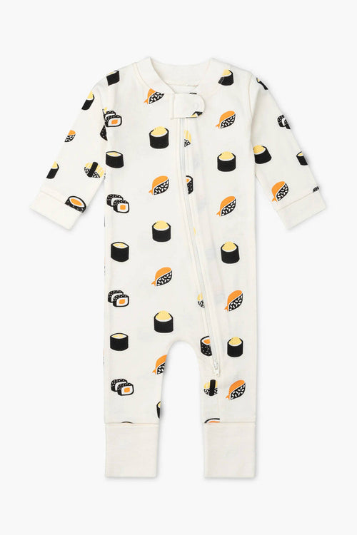 Monica + Andy Zip Romper - Sushi Rolls