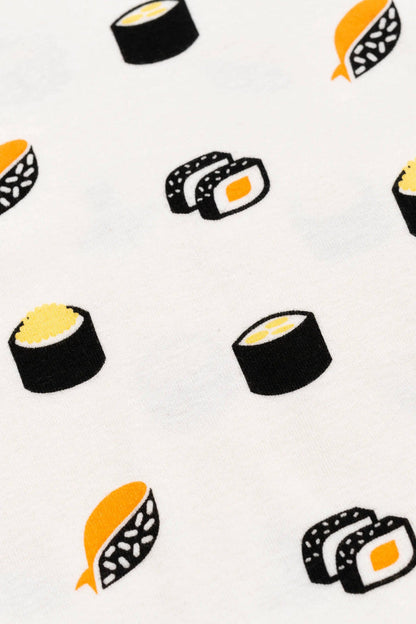 Monica + Andy Zip Romper - Sushi Rolls