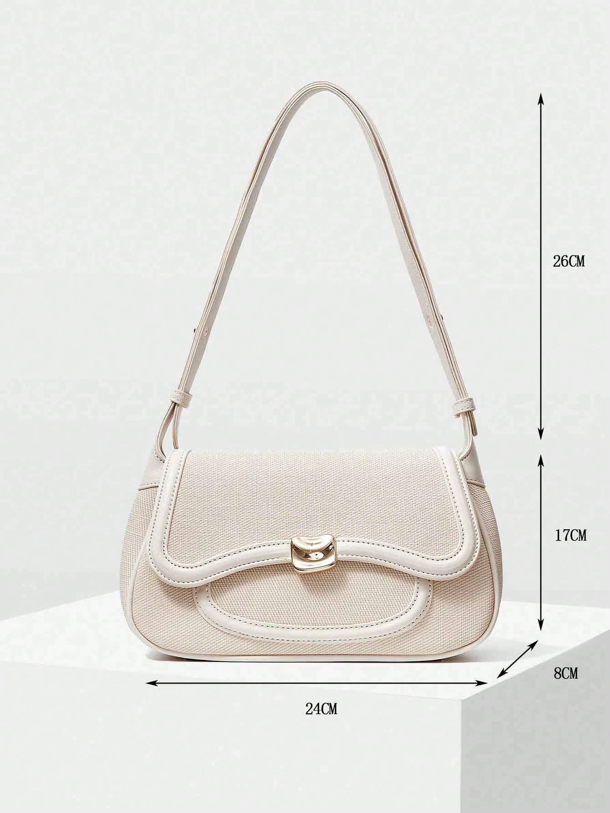 MOTF PREMIUM WOMEN FLAP SHOULDER BAG, COMMUTE, PU LEATHER