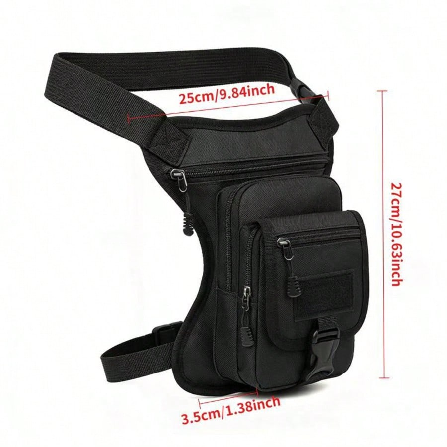 Motorcycle Riding Leg Bag, Construction Work Tactical Multi-Function Waist Bag, Men's Large Capacity Casual Sports Camouflage Backpack, Outdoor Waist Bag, Sports Waist Bag, Men's Outdoor Waist Bag, La