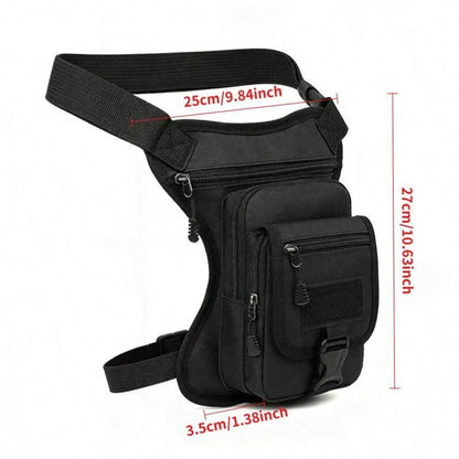 Motorcycle Riding Leg Bag, Construction Work Tactical Multi-Function Waist Bag, Men's Large Capacity Casual Sports Camouflage Backpack, Outdoor Waist Bag, Sports Waist Bag, Men's Outdoor Waist Bag, La
