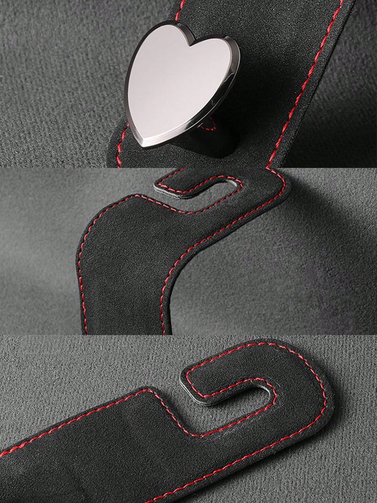 Multifunctional Heart-Shaped Metal Car Headrest Hook (1/2pcs)| Universal Back Seat Hanging Rack| Car Interior Storage Accessory| Can Hang Handbags, Shopping Bags, Umbrellas| Women's & Men's Car Se