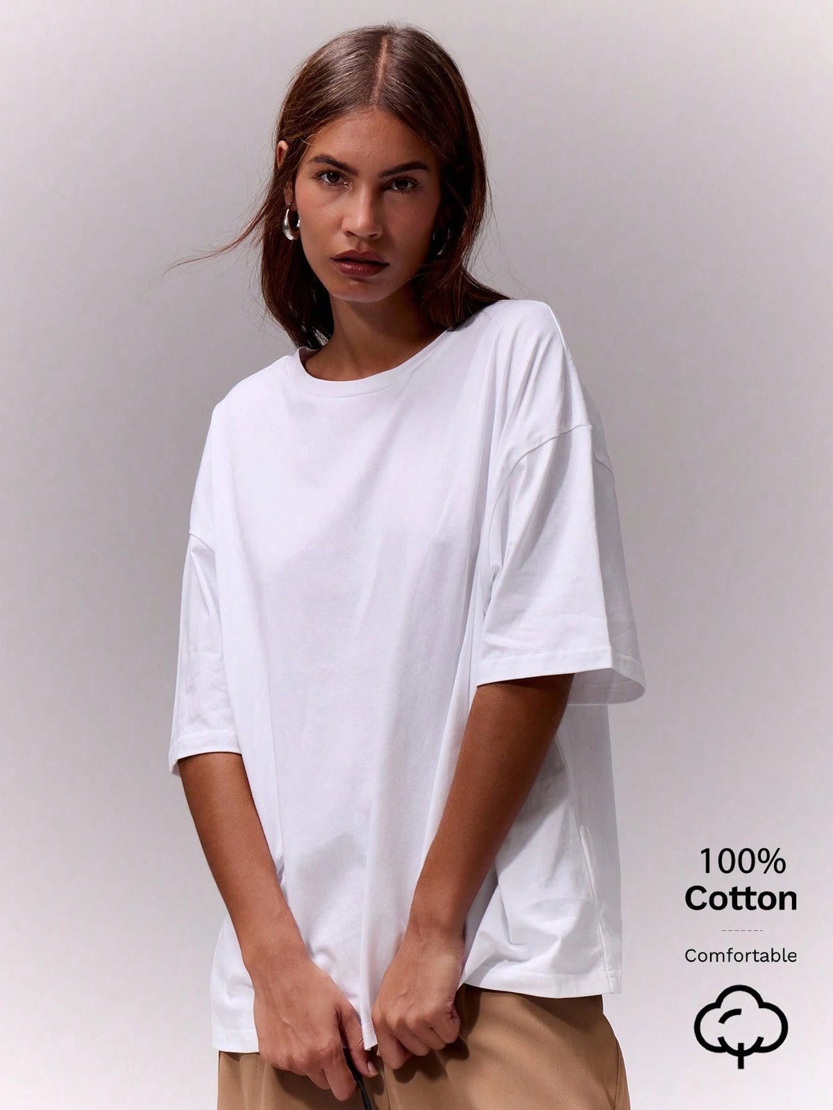 MUSERA Soft Oversized Crew Neck T-Shirt Oversized Tee Airport Holiday Festival Back To School,Elegant Valentines Day Spring Summer Casual