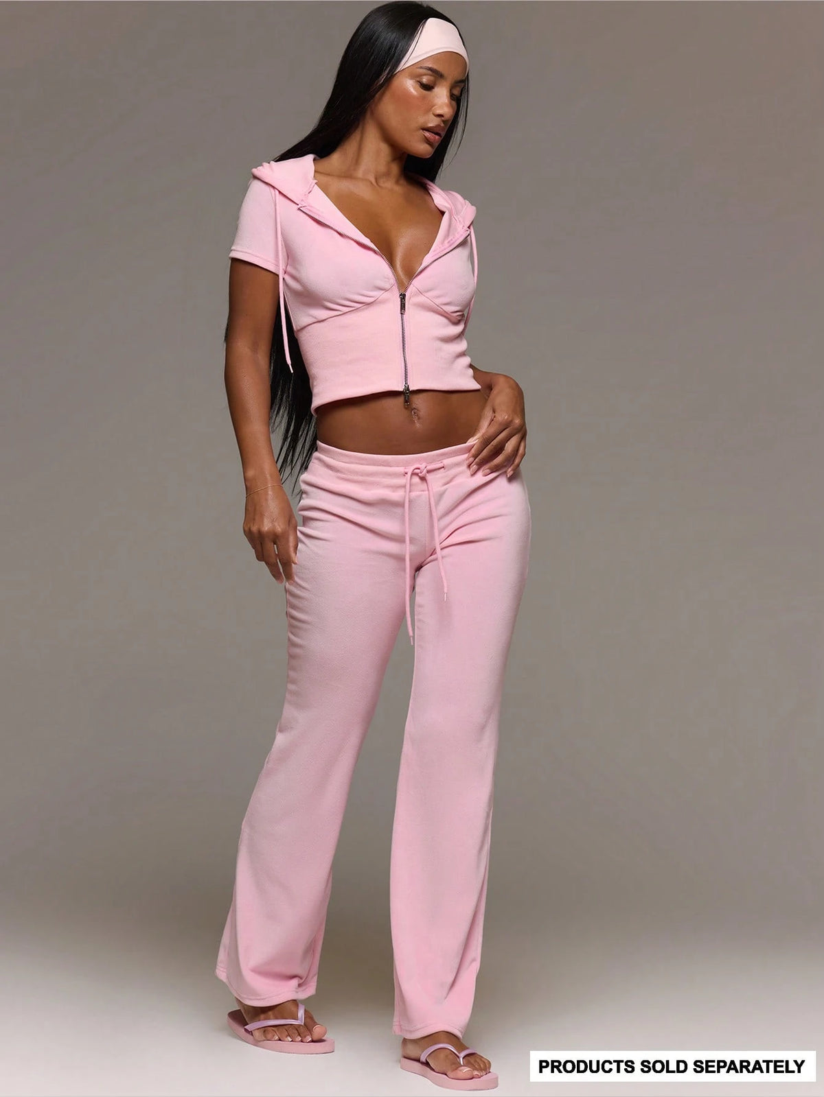 MUSERA Velour Elasticated Low Drawstring Waist Straight Leg Trouser Coord Bottoms Only Cute Everyday Daily Lounge Airport Holidays Vacation Summer Altitude