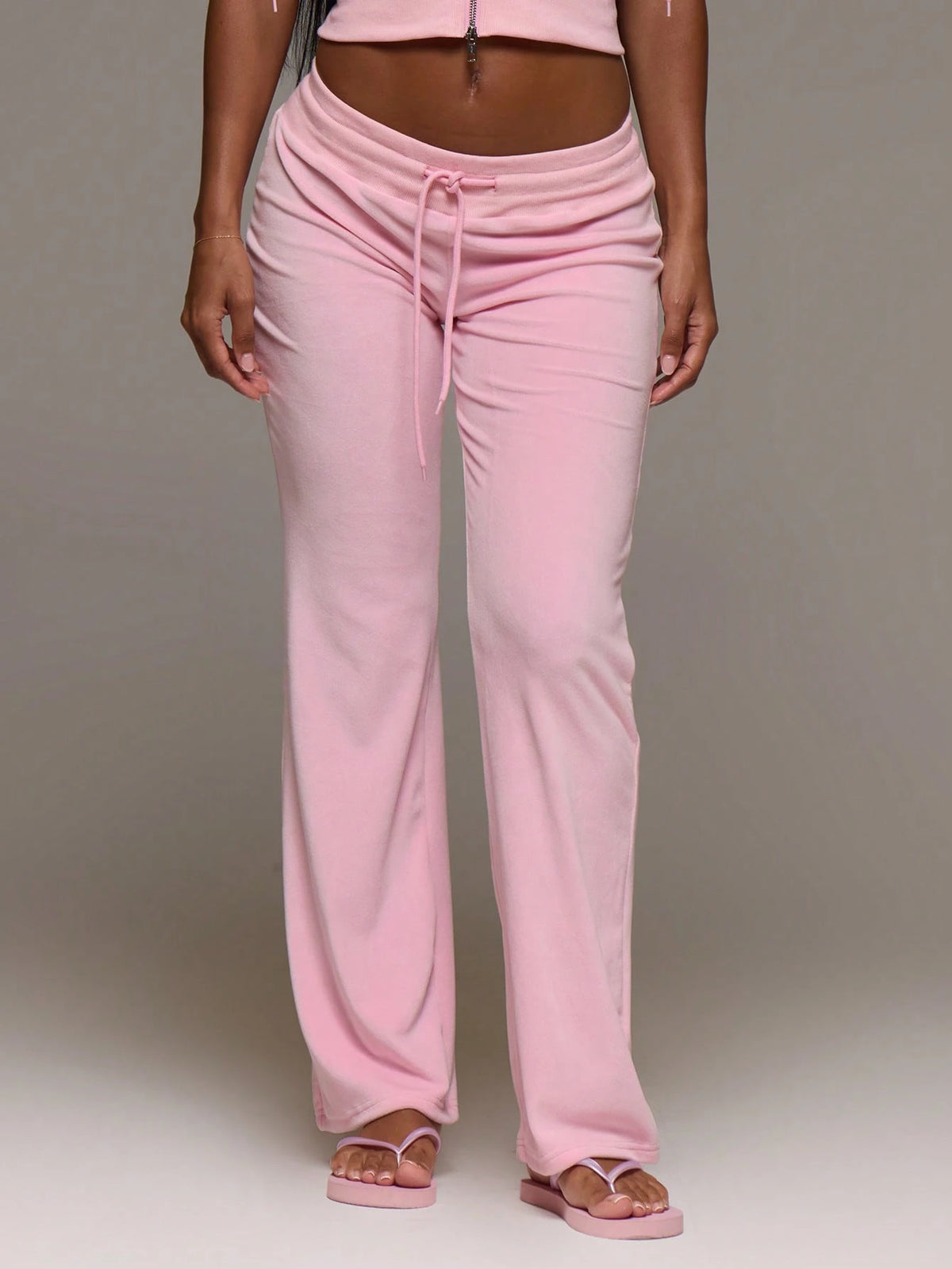 MUSERA Velour Elasticated Low Drawstring Waist Straight Leg Trouser Coord Bottoms Only Cute Everyday Daily Lounge Airport Holidays Vacation Summer Altitude