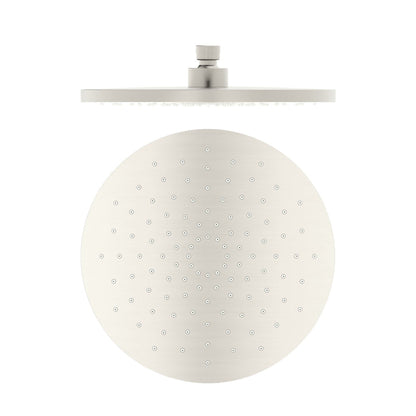 Nero ABS 250mm Round Shower Head Brushed Nickel showers Nero