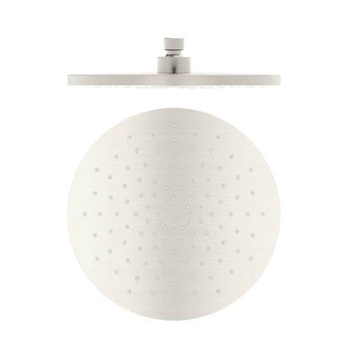 Nero ABS 250mm Round Shower Head Brushed Nickel showers Nero