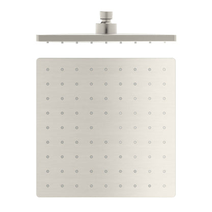 Nero ABS 250mm Square Shower Head Brushed Nickel showers Nero