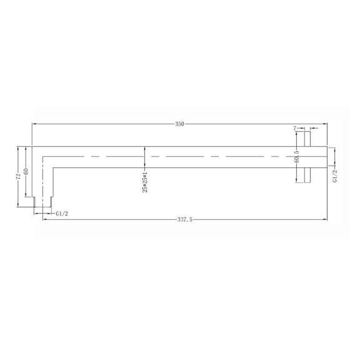 Nero 250mm Round Overhead Shower Set Chrome Showers Nero