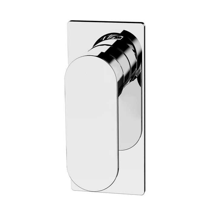 Nero Ecco Shower Mixer Chrome Tapware Nero
