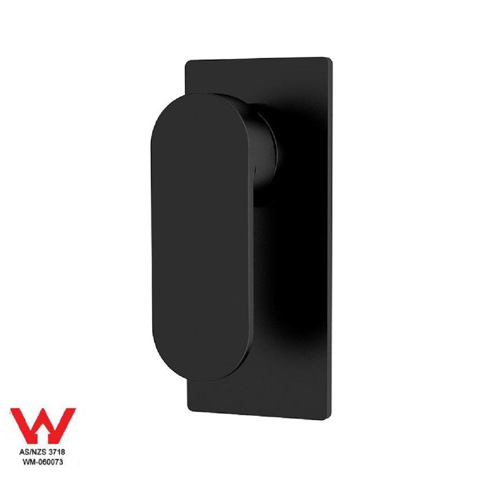 Nero Ecco Shower Mixer Matt Black Tapware Nero