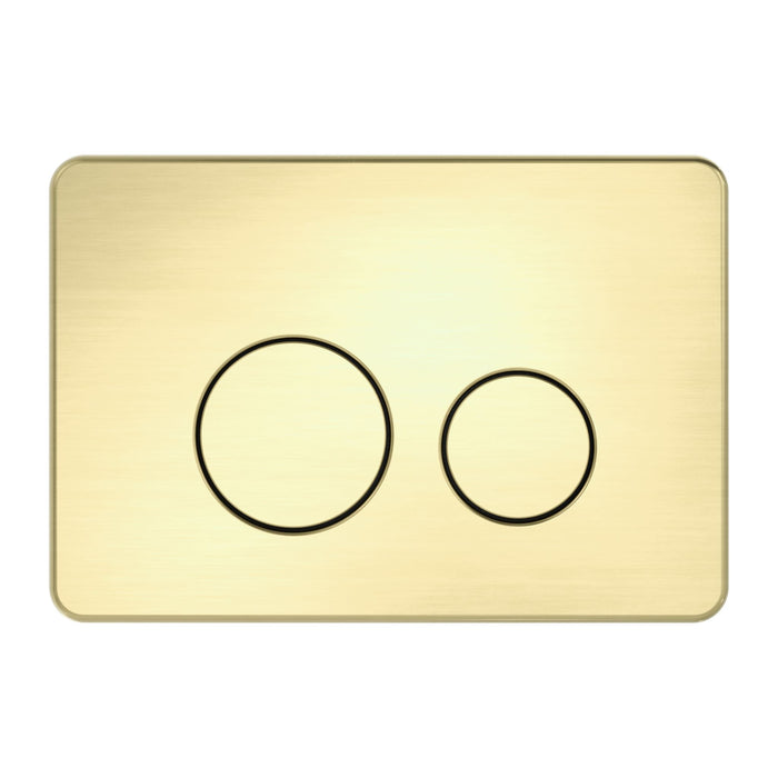 Nero in Wall Toilet Push Plate Toilets Nero Brushed Gold