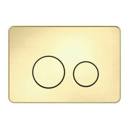 Nero in Wall Toilet Push Plate Toilets Nero Brushed Gold