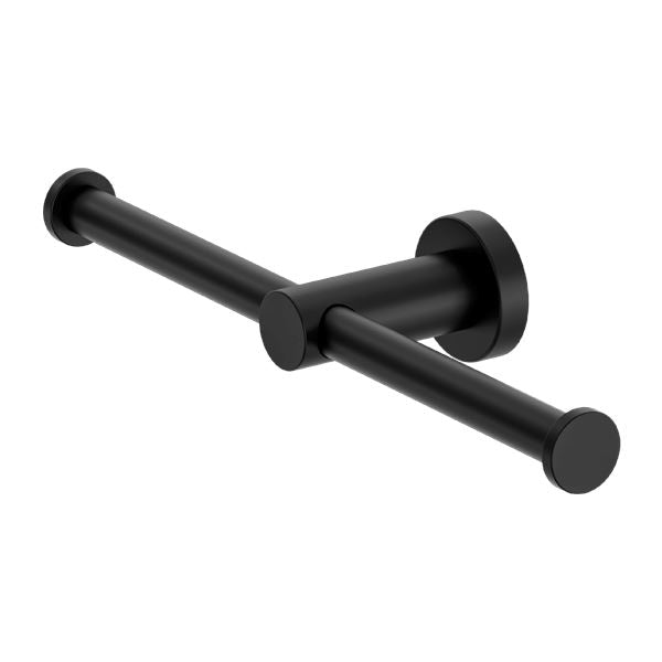 Nero MECCA Double Toilet Roll Holder Matte Black 1986d-MB Accessories Nero