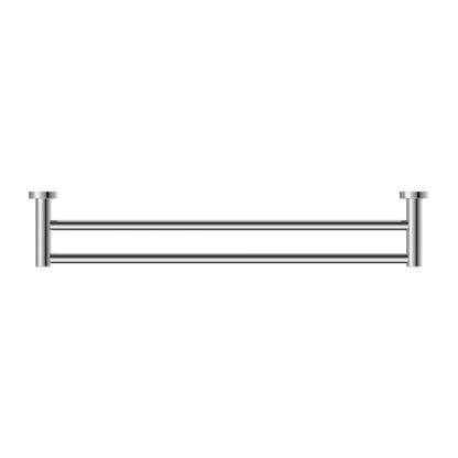 Nero MECCA Double Towel Rail 600MM Chrome 1924D-CH Accessories Nero