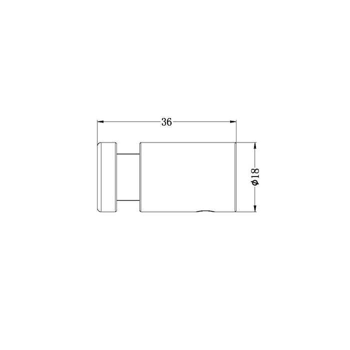 Nero MECCA Robe Hook Brushed Nickel 2382-BN Accessories Nero