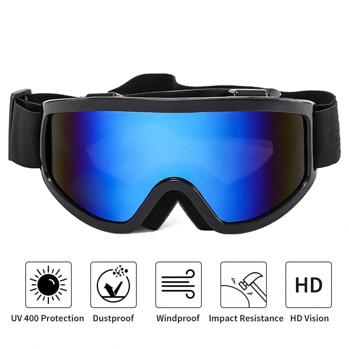 New Large Frame Men's Ski Riding Climbing Anti-Wind Goggles, Anti-Wind And Ski Glasses Easy Comfort Casual Outfits Outdoor Cycling Glasses For Summer Beach Vacation,Outdoor,Travel Fall