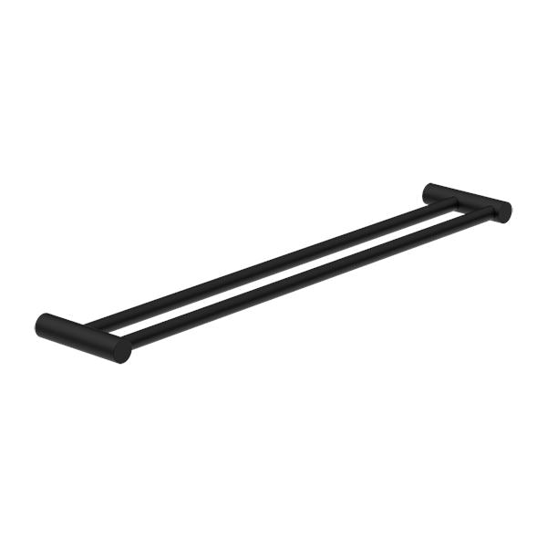 New MECCA Double Towel Rail 600MM Matte Black 2324D-MB Accessories Nero