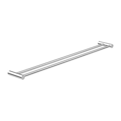 New MECCA Double Towel Rail 800MM Chrome 2330D-CH Accessories Nero