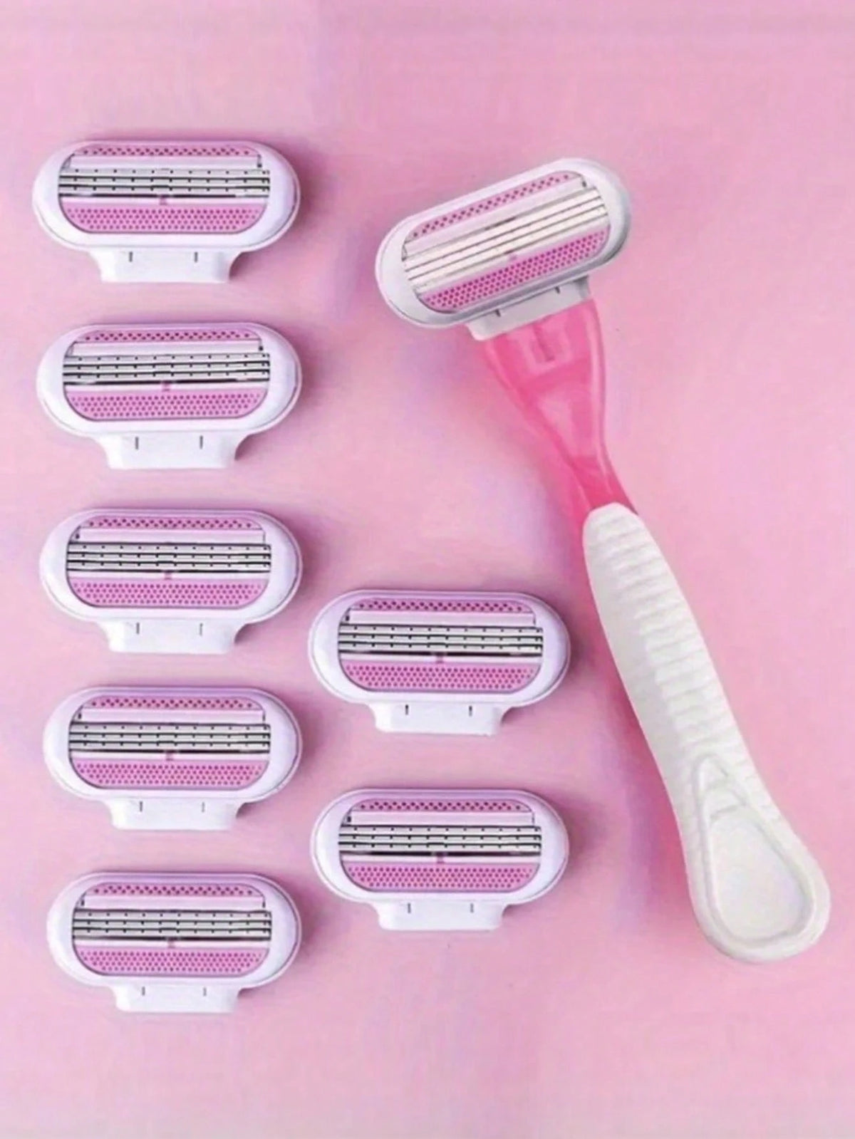 New Venus Compatible Women'S Safety Razor Blades, Oil-Free, For Face/Leg/Armpit/Bikini, Suitable For Combination Skin, Hair Removal Shaving Accessories1 Handle + 4 Knife Heads/ 4 Knife Heads, Women's