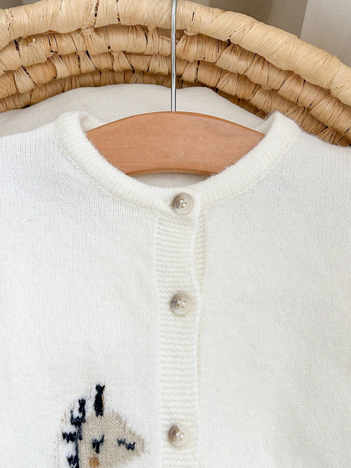 Newborn Baby Autumn/Winter Cute Cartoon Pattern Long Sleeve Sweater Romper