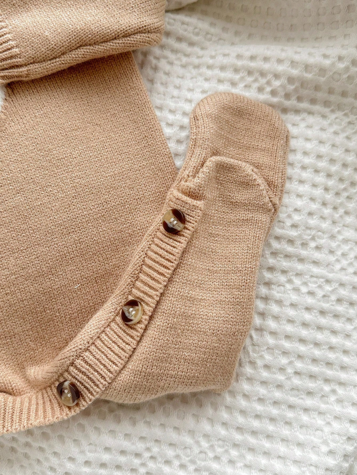 Newborn Baby Girls Cute Cartoon Bear Hooded Romper With Hat, Autumn/Winter Fall