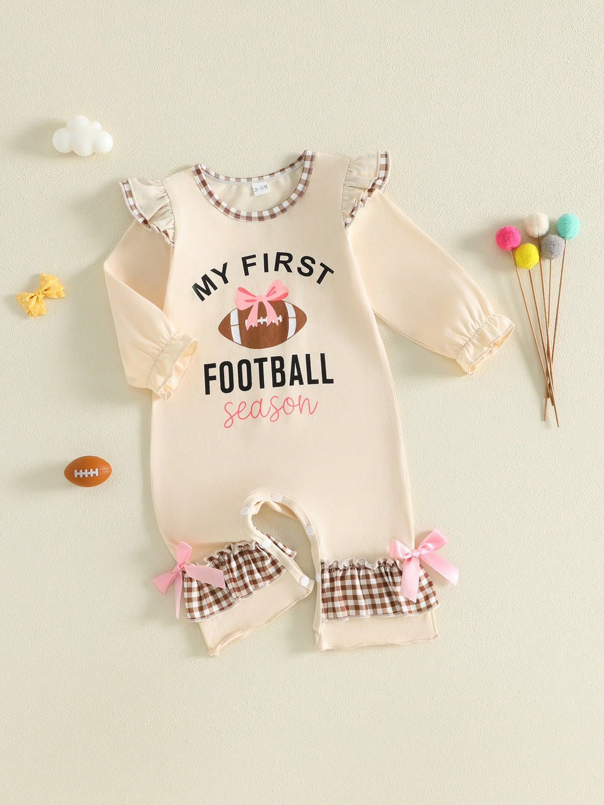 Newborn Baby Girls One-Pieces Long Sleeve Jumpsuit 3M 6M 9M 12M 18M Infant Romper Fall Casual Clothing