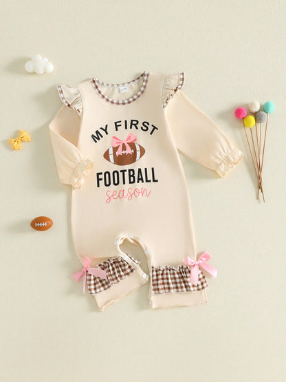 Newborn Baby Girls One-Pieces Long Sleeve Jumpsuit 3M 6M 9M 12M 18M Infant Romper Fall Casual Clothing