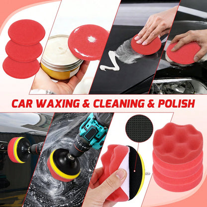 Nilight 52PCS Car Detailing Kit Auto Cleaning Tools Wash Set With Storage Carry Bag Home Use For Interior Exterior Deep Clean Polish Car Care Windshield Dashboard Seat Air Vents Wheels Tires, Red