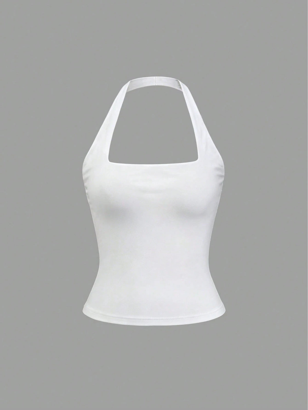 NOVELLE Women's Elegant Sexy White Sleeveless Camisole Top French Comfortable Casual Backless Shirt, Suitable For Summer Vacation, Dating, Party And S
