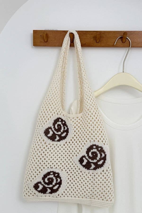 Ocean Theme Crochet Tote Beach Bag